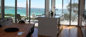 Dining and cooking at Beachhouse Binalong Bay is a wonderful experience