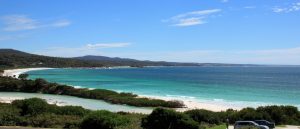 The Bay of Fires from Beachhouse Binalong